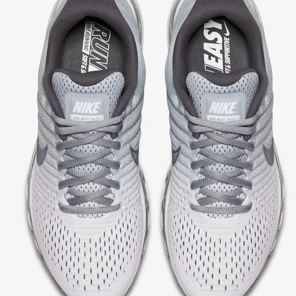 NEW Nike Men's SIZE 11 Air Max 2017 Silver Wolf Gray Running 849559-101 RARE. - Picture 3 of 13